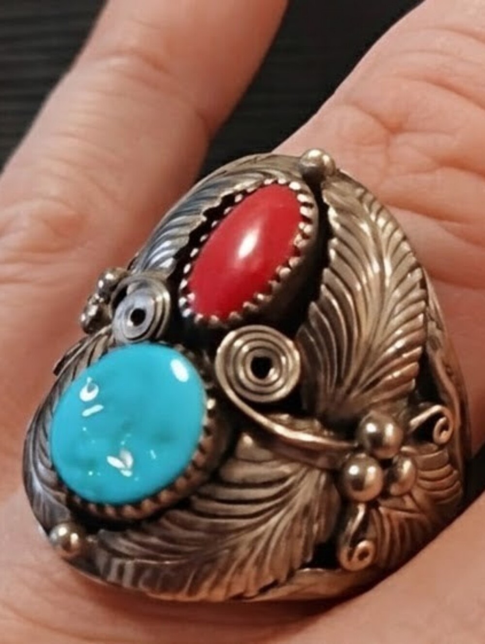 Vintage 1960's Native American Men's Ring